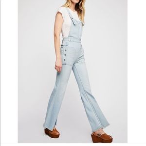 Free People Flare Overalls